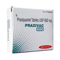 Фото Празиквантел Бильтрицид (Prazivac \\\\ Zerquan, аналог Дистоцид, Цистицид) табл. 600мг №8