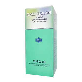 Кахексан, Мегестрола ацетат, суспензия 40мг/мл (9,6г/уп.) фл. 240мл