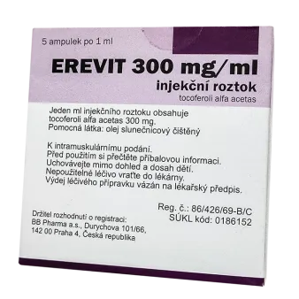Витамин Е (Токоферол) в ампулах Эревит 300 1мл №5