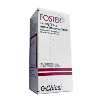Фостер ингалятор 100мг+6мкг/доза аэрозоль для ингаляций №120